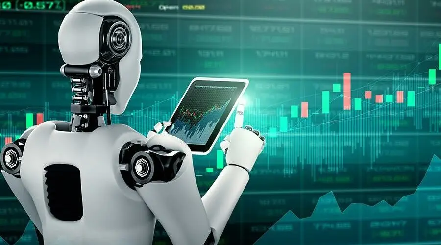 AI dashboard interface for personal finance, Artificial intelligence & web design