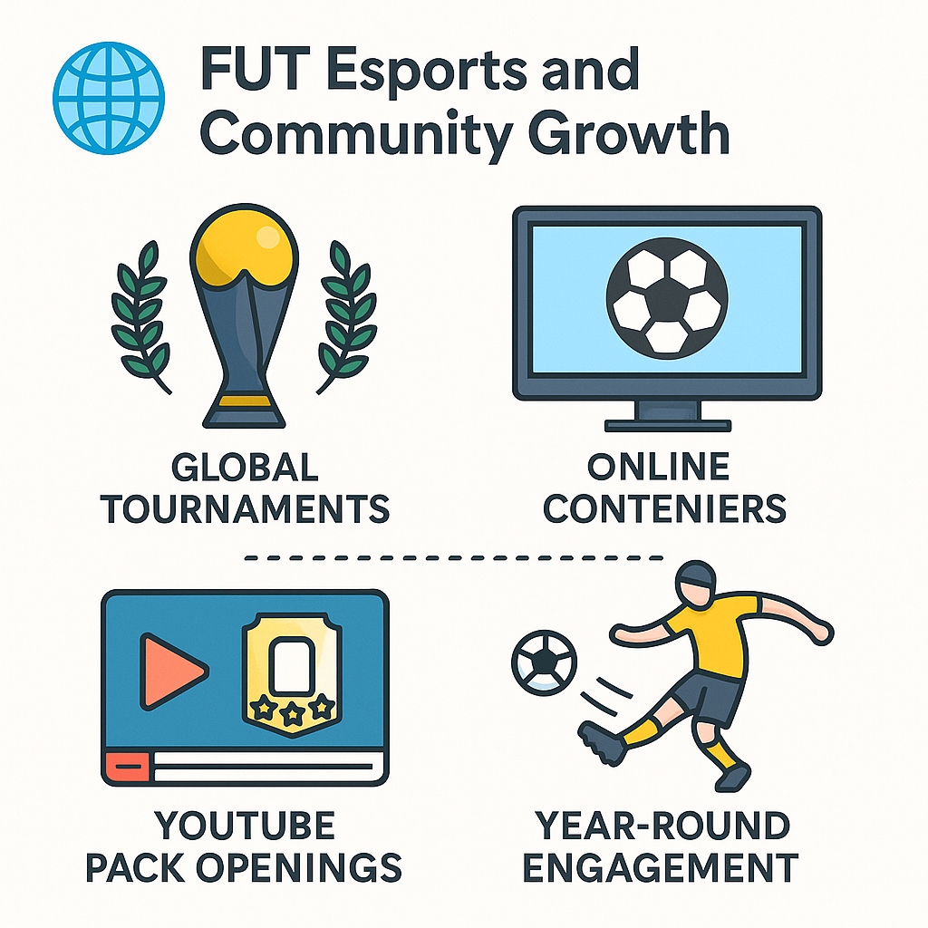 🕰️ FIFA 94 to FIFA 23: A Legendary Journey of EA Sports Football Trivia Arena FUT esports scene with global tournaments, YouTube pack openings, and year-round player engagement.