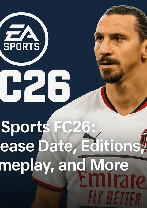 EA Sports FC 26 official cover featuring digital artwork and new gameplay elements